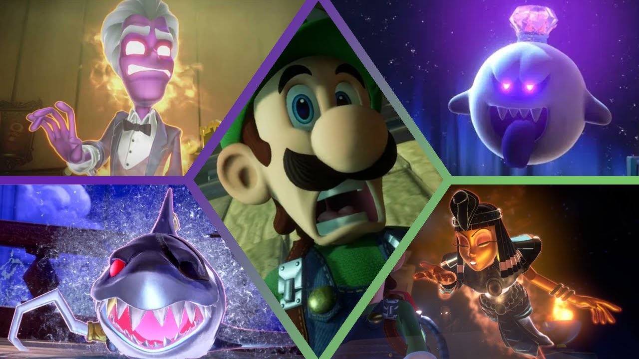 Luigi's Mansion 3 All bosses Todos los jefes YouTube