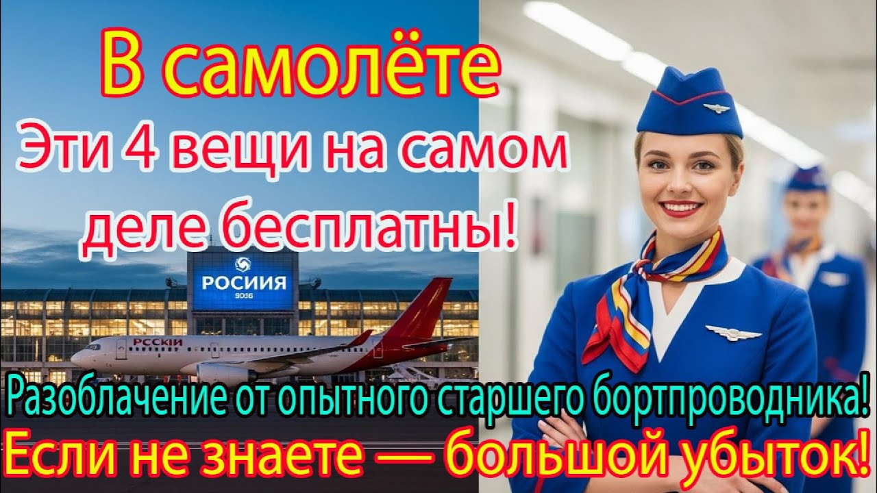 Стюард раскрывает: 4 бесплатные услуги для пассажиров 60+ ✈️