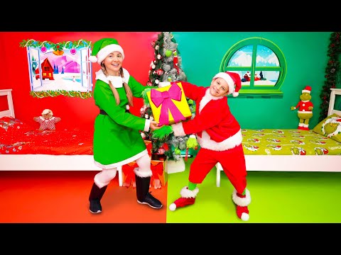 El Desafío Del Grinch Vs Papá Noel Con Roma Y Mamá 