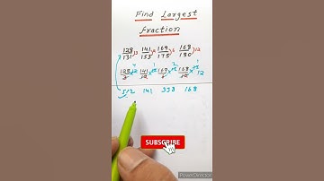 Fraction New Trick || Find Smallest And Largest Fraction Using LCM Method || Exam India ||#Shorts