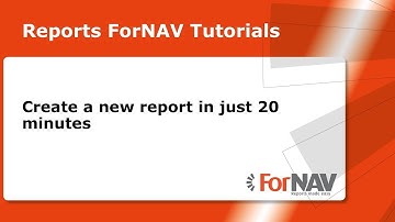 Create a new report in just 20 minutes