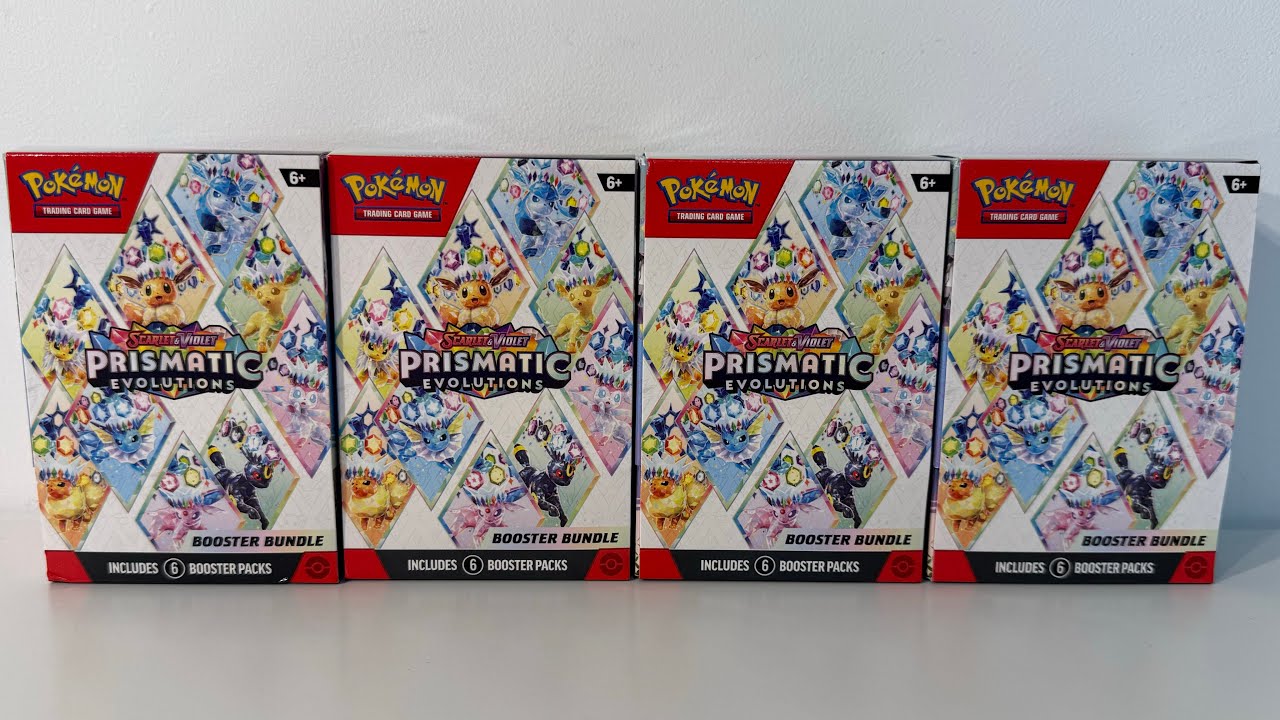 Pokémon TCG - Prismatic Evolutions Booster Bundle Unboxing - YouTube