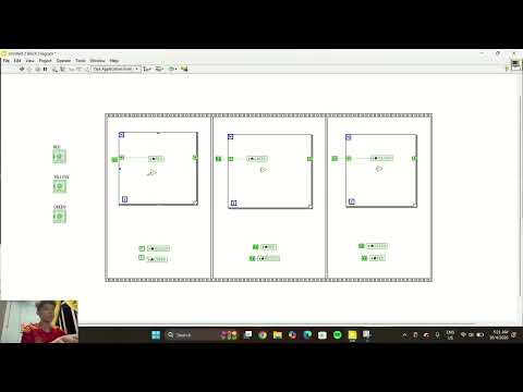 Simple Traffic Light using LabView