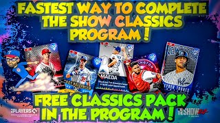FASTEST WAY TO COMPLETE THE SHOW CLASSICS PROGRAM IN MLB THE SHOW 24 DIAMOND DYNASTY!