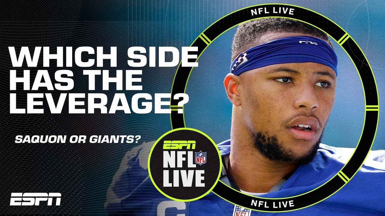 Do the Giants or Saquon Barkley have more leverage? NFL Live YouTube
