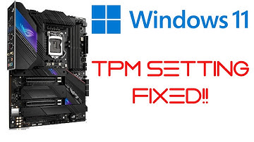 How To Change TPM Setting On Bios For Asus Motherboard - Windows 11