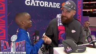 Jeremiah Fennell asks Travis Kelce about his Touchdown Celebrations | Super Bowl LVIII Opening Night
