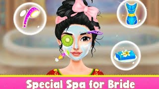 fashion salon game || Indian royal wedding game || indian wedding girl makeup video 2022 #eyebrows screenshot 5
