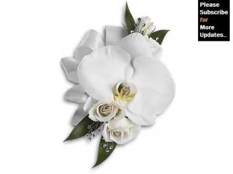 White Orchids Corsage Picture Ideas For Wedding Romance