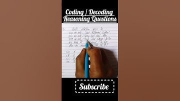 Coding / Decoding Test || Reasoning Questions ||#codingdecoding #reasoning #shorts #education #sscgd