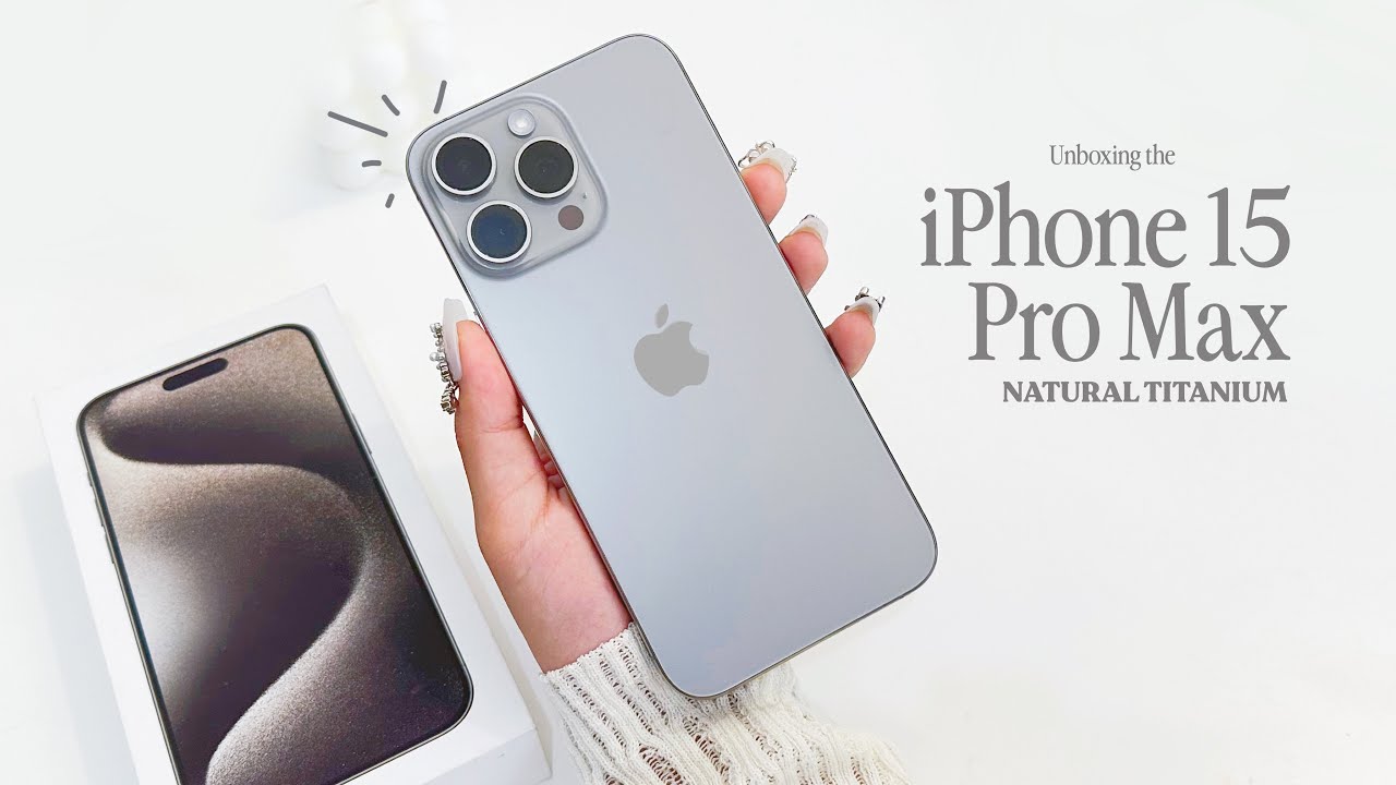 iPhone 15 Pro Max UNBOXING & First Impressions (case haul + camera