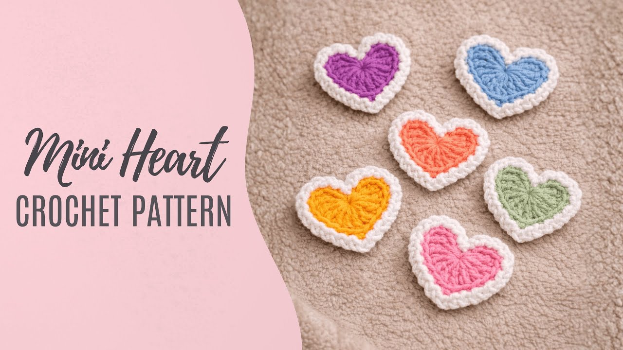 Crochet Mini Heart | Easy Heart for Amigurumi & Accessories