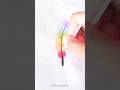 Easy drawing idea 🖌️#satisfying#art #easydrawing #creative #shorts #drawing #beautiful #feather
