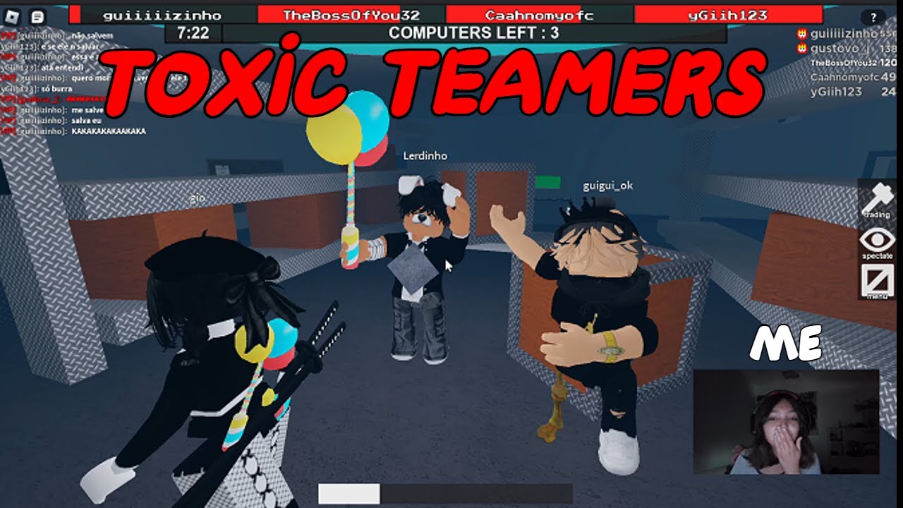 THIS ENTIRE SERVER TEAMS AGAINST ME IN A 4V1- FLEE THE FACILITY (ROBLOX)