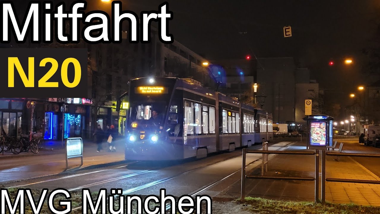 Mitfahrt | Siemens Avenio T3.7 | Linie N20 | Moosach - Karlsplatz (Stachus)
