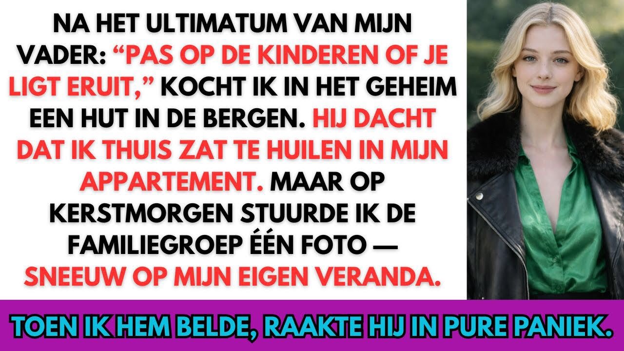 Ik stond in de deuropening van mijn eigen huis, in mijn eigen stad, met een mok koffie in mijn hand, toen de telefoon ging. Mijn vader, zonder groet: "Clara, we hebben je hier nodig van 23 tot 27...