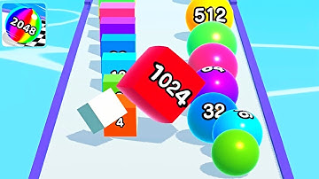 Ball Run 2048 Merge Number ! MAX LEVELS Gameplay Walkthrough New Update Part 59 android, ios