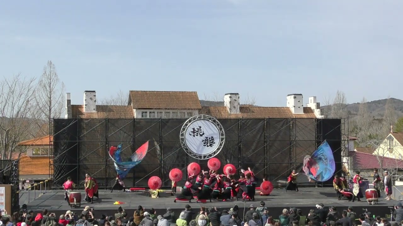 うらじゃ踊り連楓　　あかいわ桃磐祭2026(3月1日)　　芝生広場　　1回目演舞 