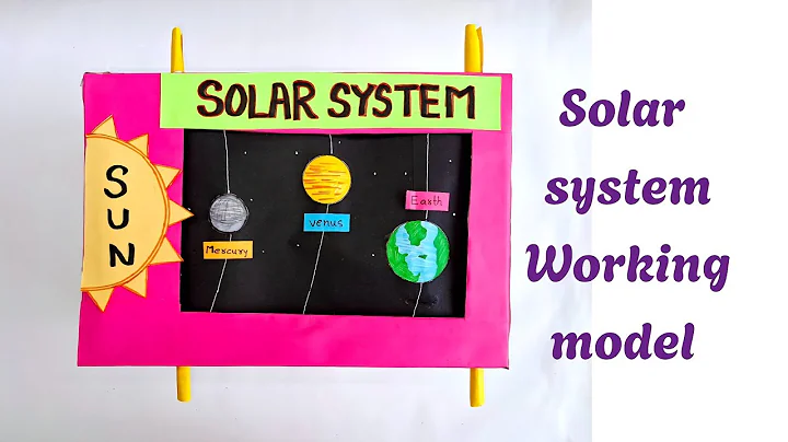 Easy Solar System Working model /SST project/ Solar system project for class 6,7 /Solar system tlm/