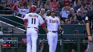 SD@ARI: Goldy grounds out to second, scoring Pollock