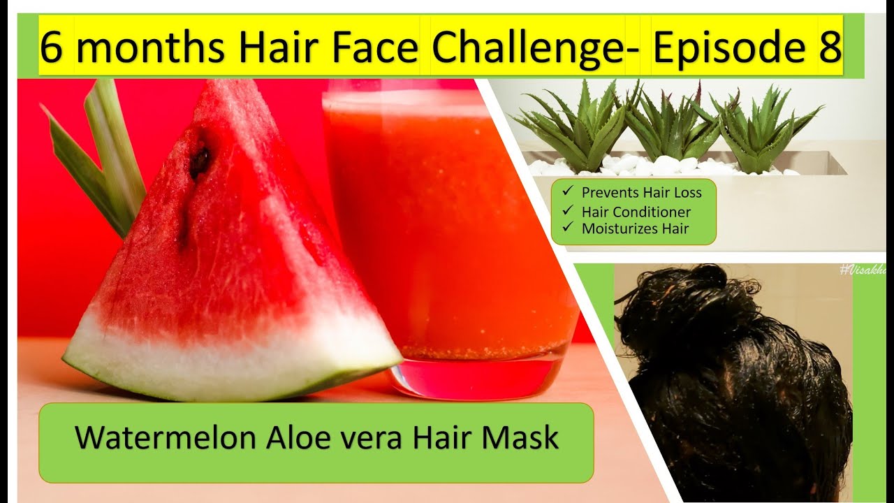 Watermelon hair mask in telugu Watermelon Aloevera Hair mask