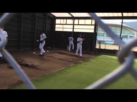 千葉ロッテ2014秋季キャンプブルペン13：大谷唐川石川松永
