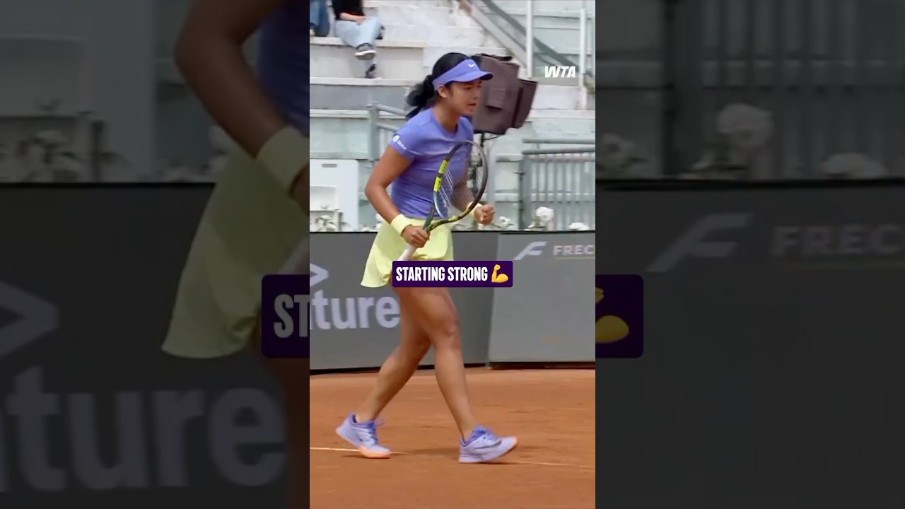 Alex Eala Brings the Heat | Eala vs Frech in Rome! #IBI26 #tennis #wta #shorts #viral