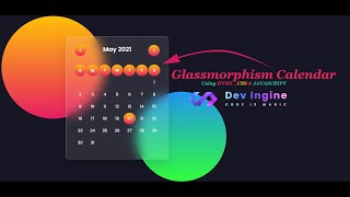 Beautiful Calendar Design HTML CSS & JavaScript - DevIngine