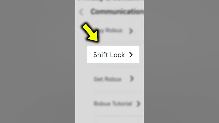 How To SHIFT LOCK on ROBLOX MOBILE...