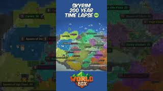 WorldBox Timelapse - Skyrim 100 Year War 🐲🗻 #worldboxtimelapse