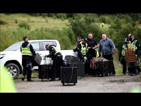 Illegal rave party in Banwen, Wales, UK - YouTube