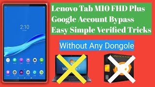 Lenovo Tab M10 Plus TB-X606F(X) Bypass Frp/Remove Google Account lock for Android 10/11