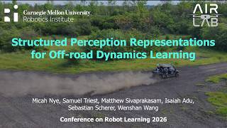 Structured Perception Representations for Off-road Dynamics Learning