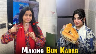 Momina ne banaye aj ghar par bun kabab😍| Fariha ka new phone abhi aya nahi cover buy karke le aye😂