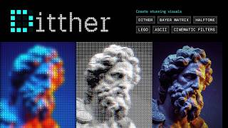 I Built a Pixel Art Generator That Turns Images into ASCII, Halftone & LEGO Art | Ditther screenshot 5