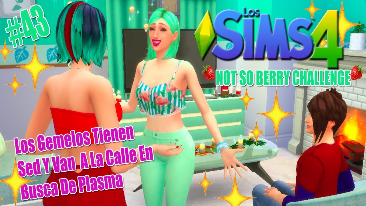 LOS GEMELOS VAMPIROS ESTAN CON SED DE PLASMA😈/🍓NOT SO BERRY CHALLENGE🍓 #43 SIMS 4