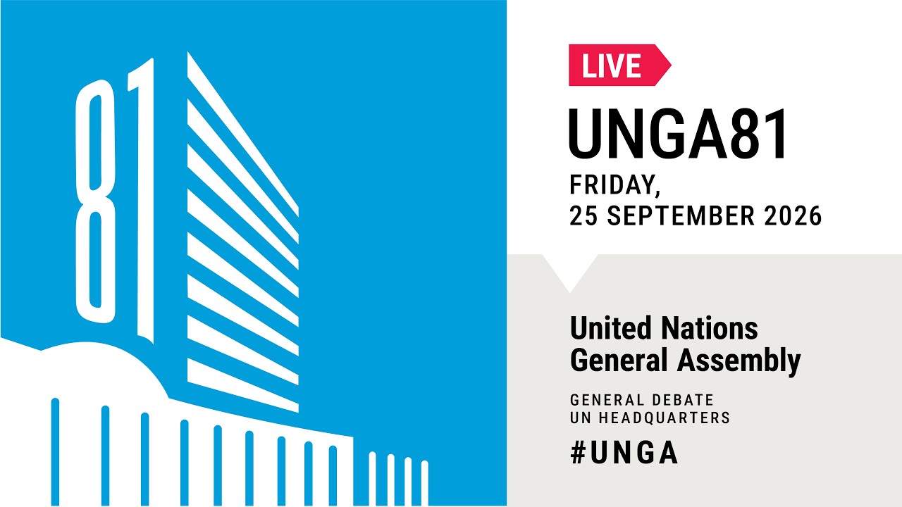 #UNGA 81 General Debate Live - 25 September 2026 (Day 4) - Iraq, Pakistan, Egypt, and More!
