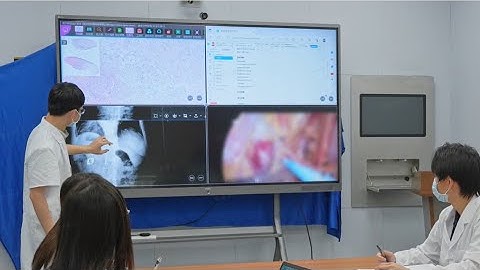 Different applications are showed on one big screen! Separate the H3C 8K MagicHub into four parts!