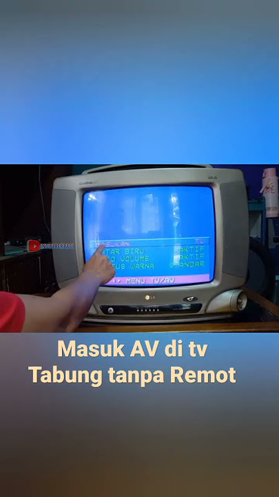 Masuk AV di TV Tabung tanpa Remot #shorts