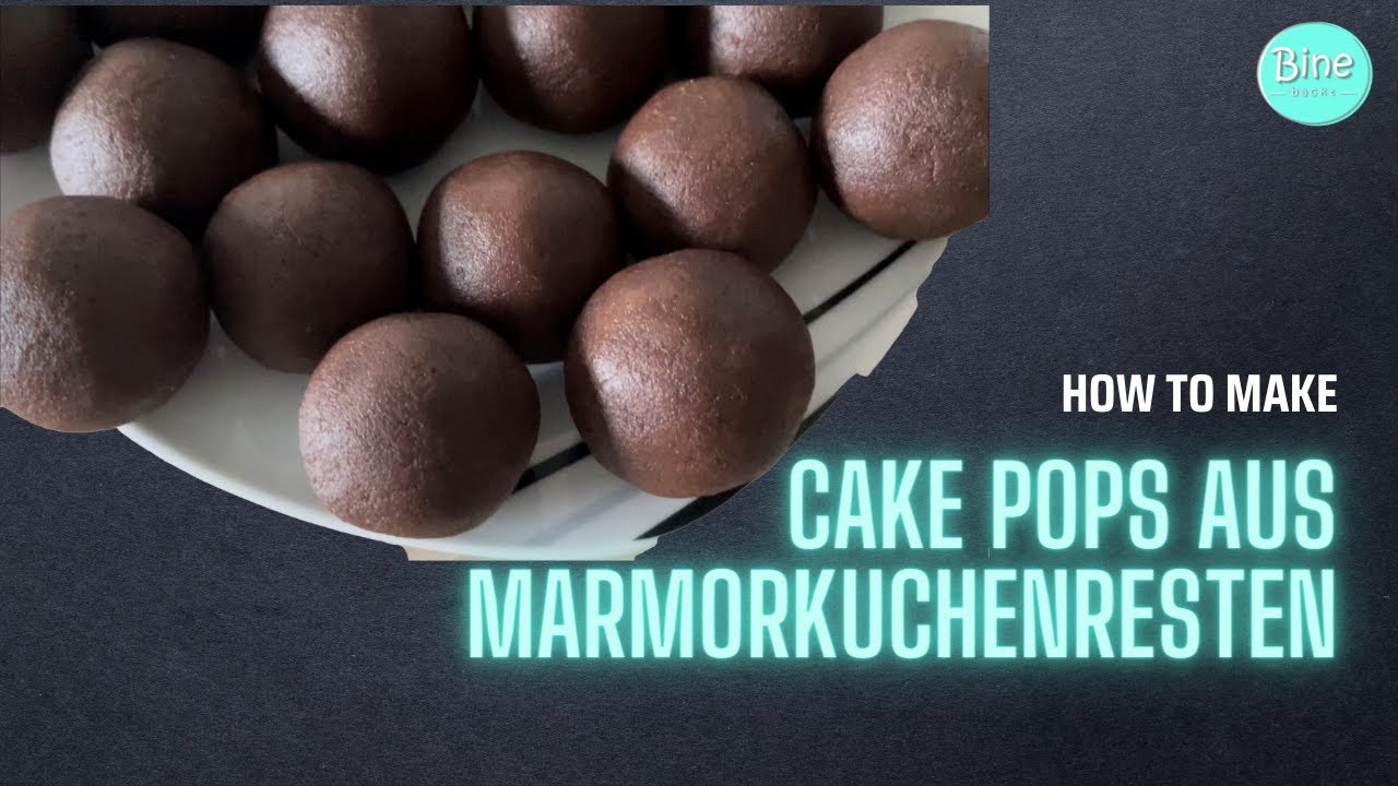 Cake Pops aus Marmorkuchen(resten) in unter 10 Minuten! Nur zwei ...