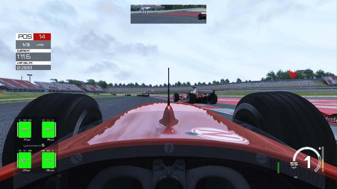 F2004 F1 Barcelona Sprint race Ai:alien Assetto Corsa - YouTube