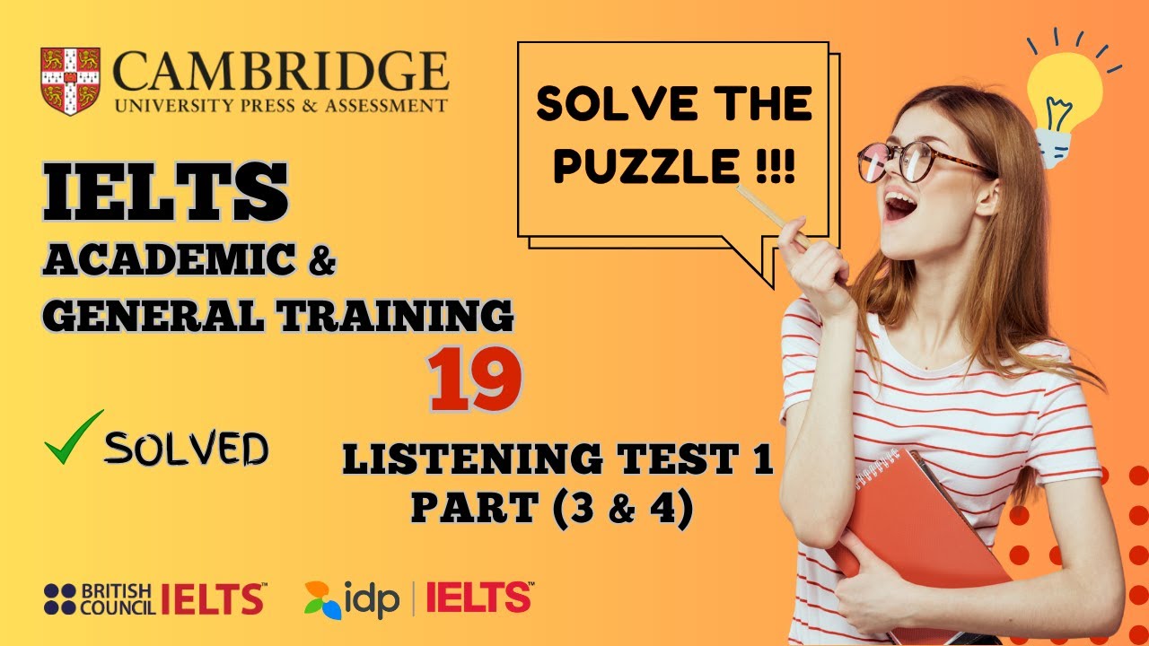 Cambridge IELTS 19 Listening Test 1 (Part 3 & 4) - YouTube