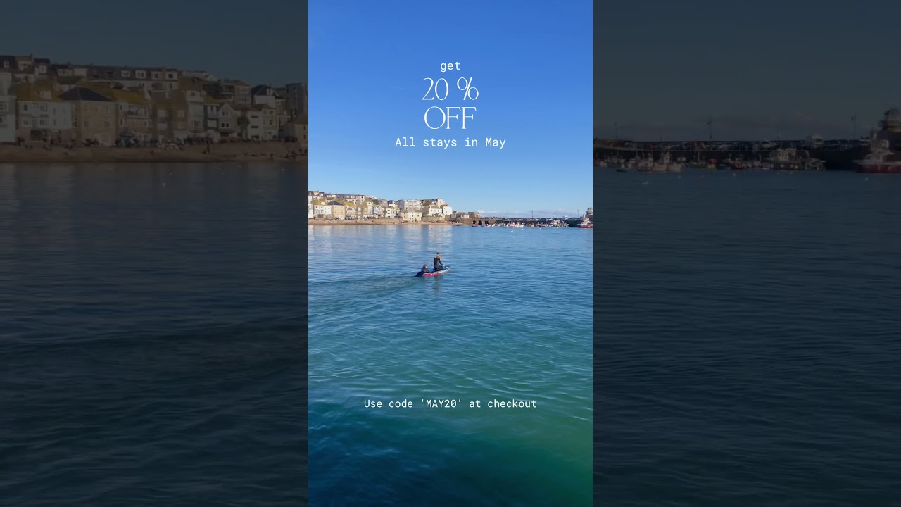 20% OFF ALL STAYS IN MAY. 