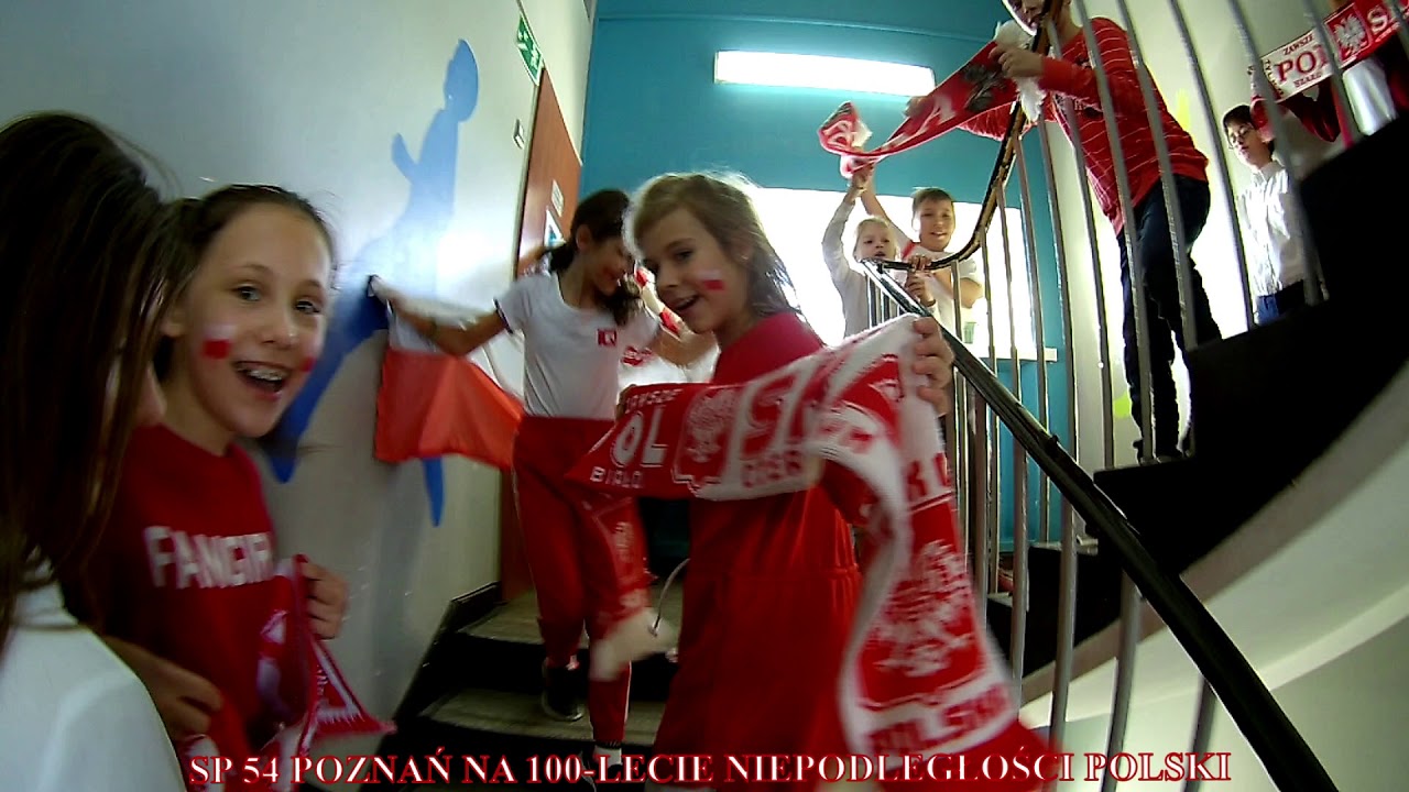 Szkoła Podstawowa nr 54 w Poznaniu na 100 lecie Niepodległosci Polski