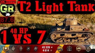 World of Tanks T2 Light Tank WoT Replay - 10 Kills 1.2K DMG(Patch 1.4.0)