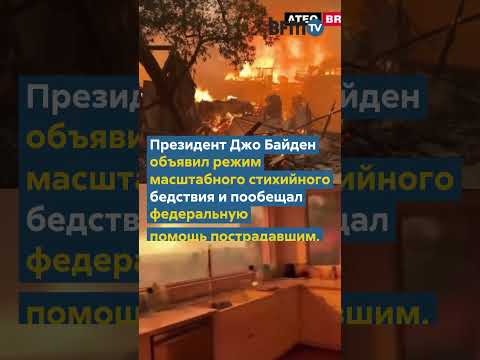 Самые дорогие районы LA в огне. Видео с места стихии #shorts