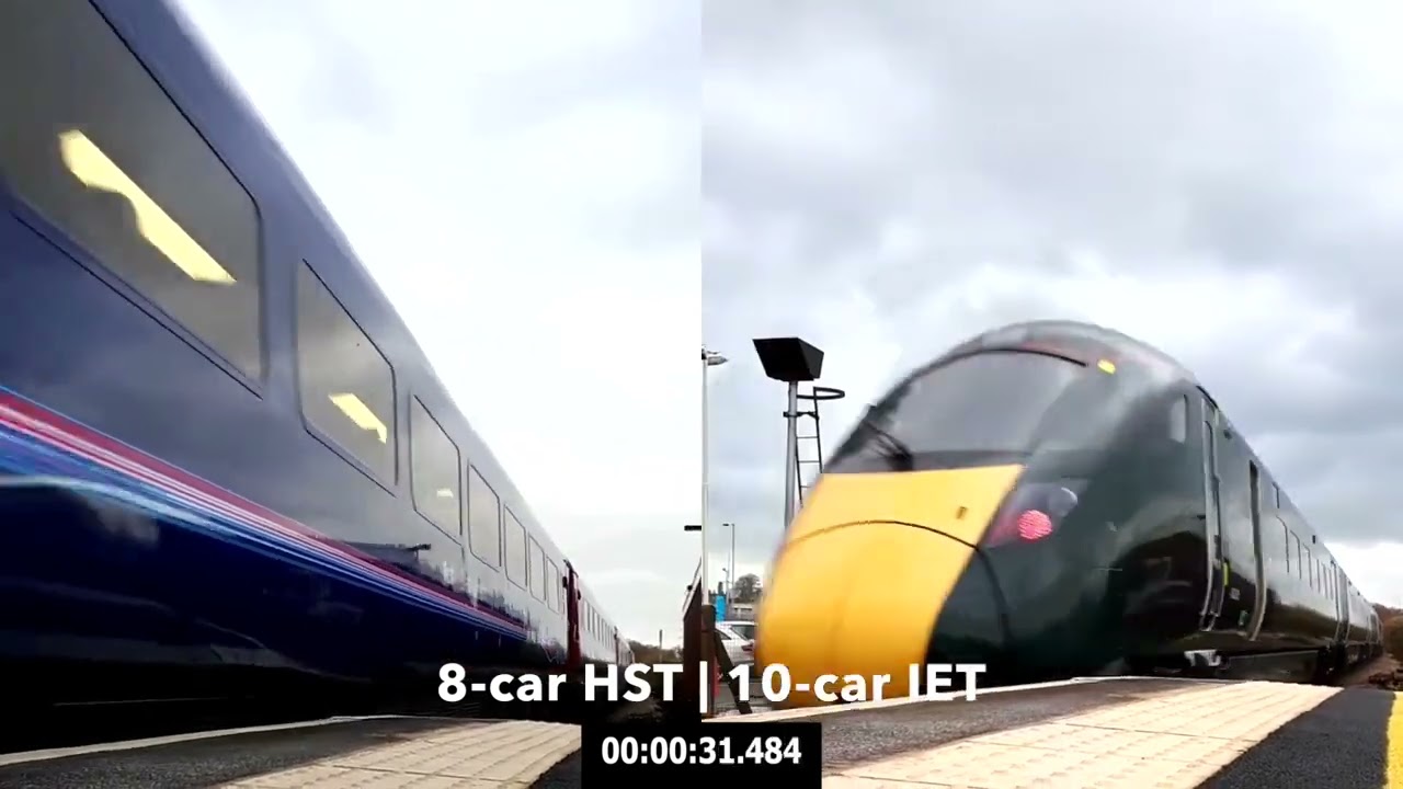 High-Speed Face-Off: Class 800 IET vs. Classic HST Acceleration Test 