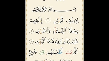 سورة قريش بصوت القارئ إسلام صبحى#القرآن_الكريم #مما_قرأت