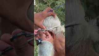 Asmr Fast Head Shave🪒 with old Barber💈💇♂️