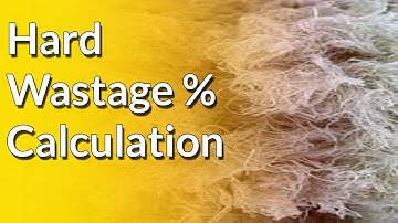 hard wastage % calculation . spinning wastage  % calculation . spinning calculation . auto cone wast